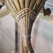 large brass vase empire style art nouveau 1880 to 1910, 60x20 beautiful condition for its age