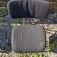 Pair Old Metal Chair Chromé - Vintage 70s Black Fabric