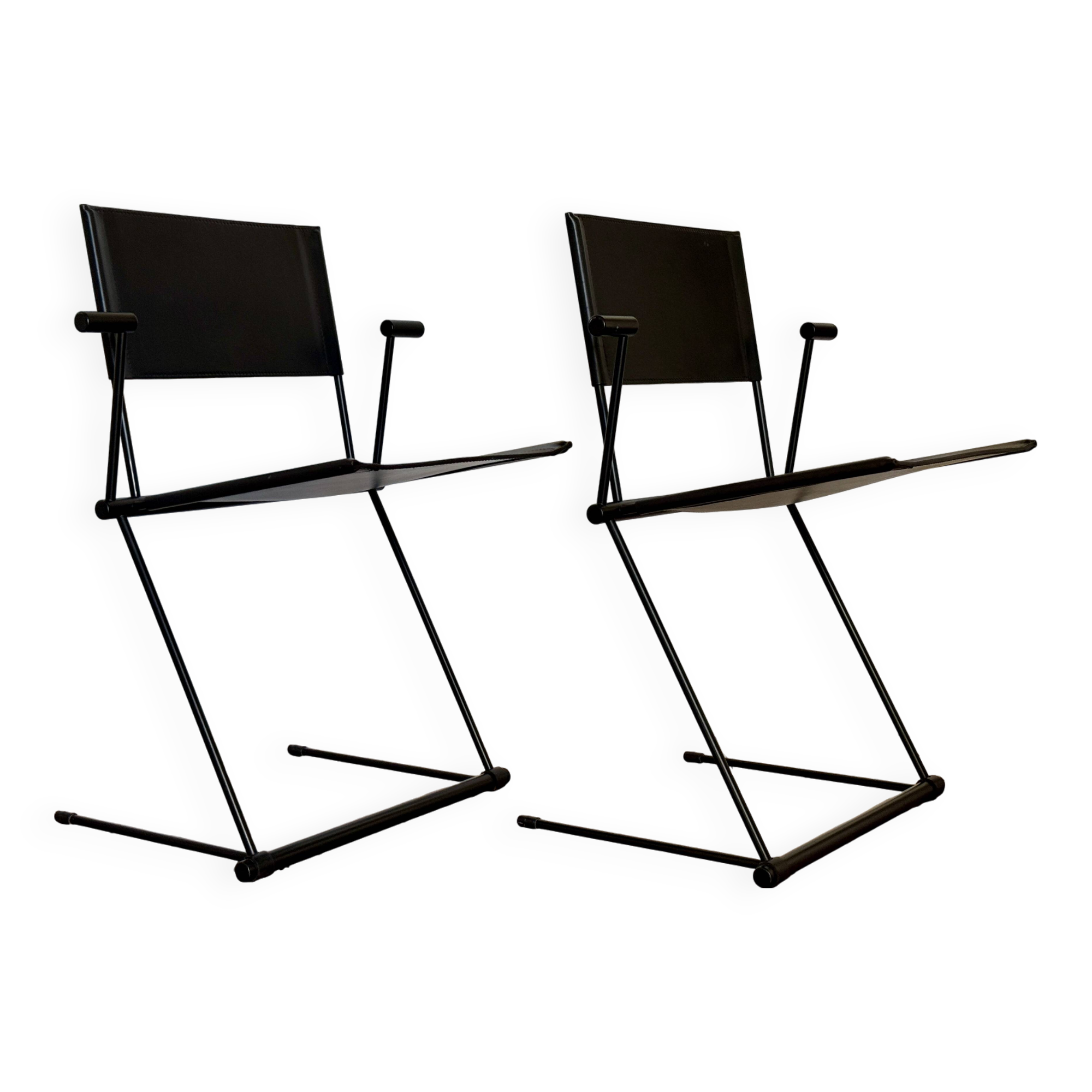 Pair of ballerina chairs by Herbert Ohl for Matteo Grassi 1990