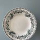 Set of 7 mismatched hollow plates Terre de Fer XIXth