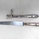 Service a gigot en metal argenté
