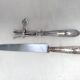 Service a gigot en metal argenté