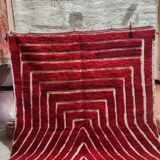 Off-white Moroccan rug with geometric patterns, 200cm x 300cm