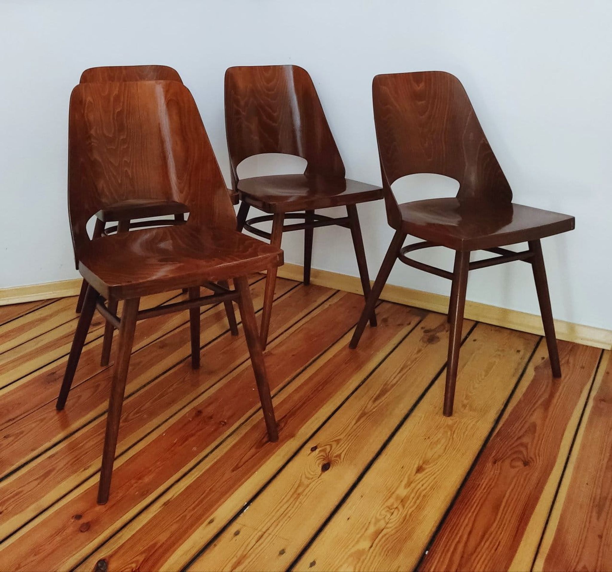 Set of Four Chairs by O. Haerdtl for TON, Czechoslovakia, 1960s