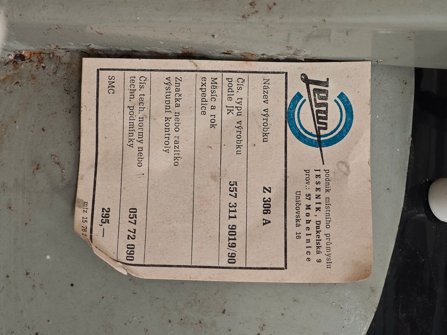 1 adjustable industrial chair metal Czechoslovakia 1960