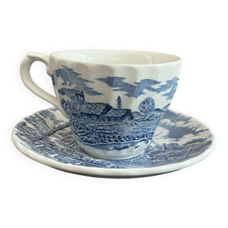 1 cup + its English porcelain saucer