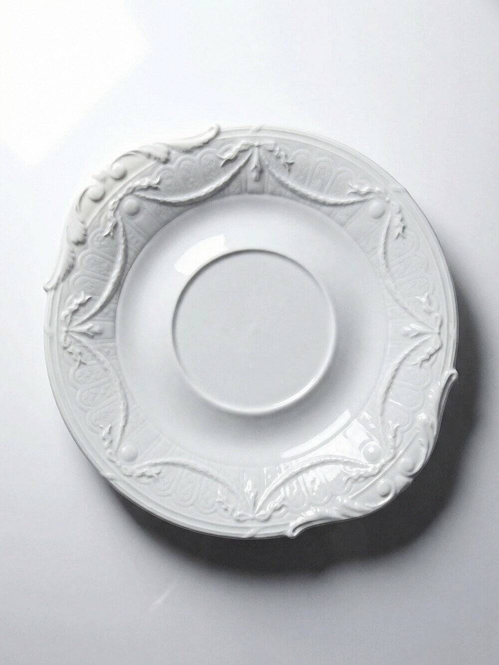 Very large centrepiece dish Lafarge & Co Limoges porcelain vintage