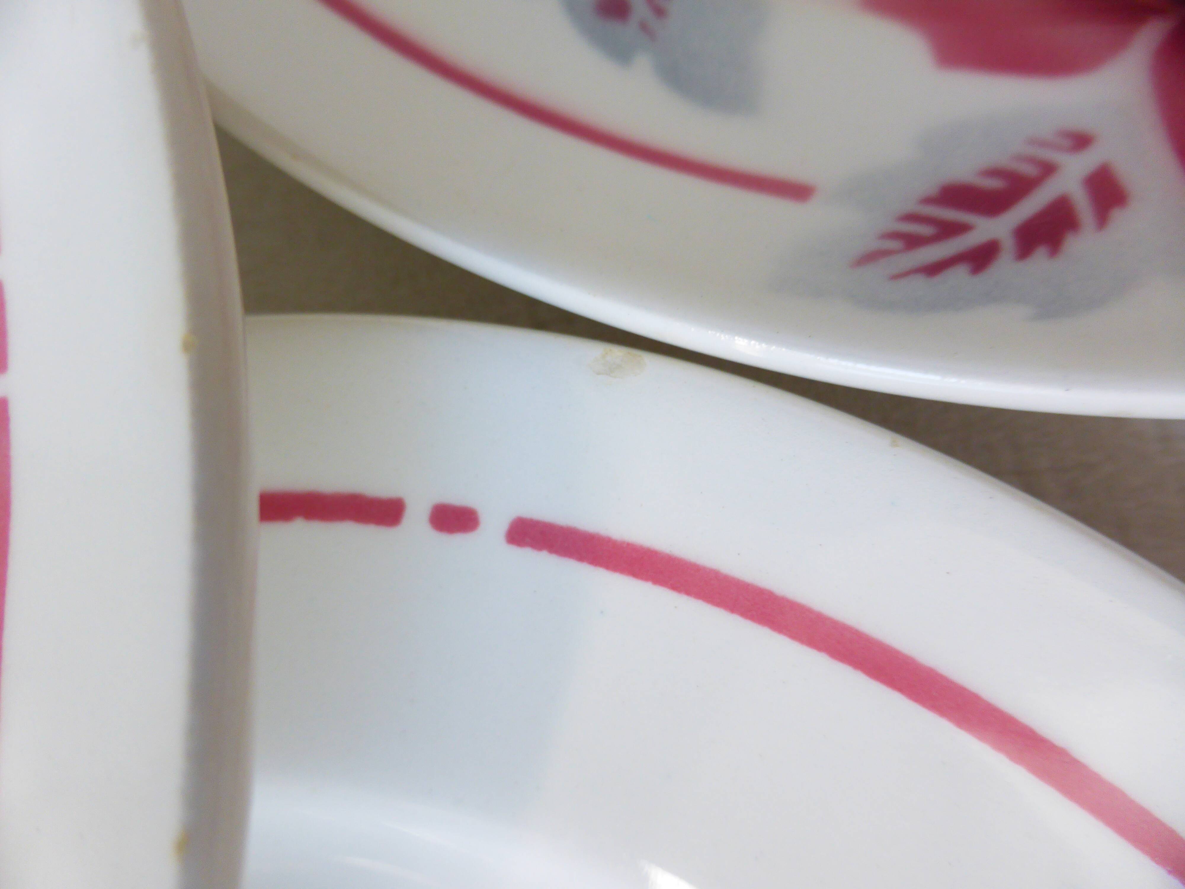 5 vintage dessert plates from Moulin des Loups and Orchies (210674)