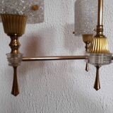 Lustre laiton et perspex