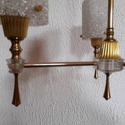 Lustre brass and perspex