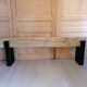 Wooden beam bench