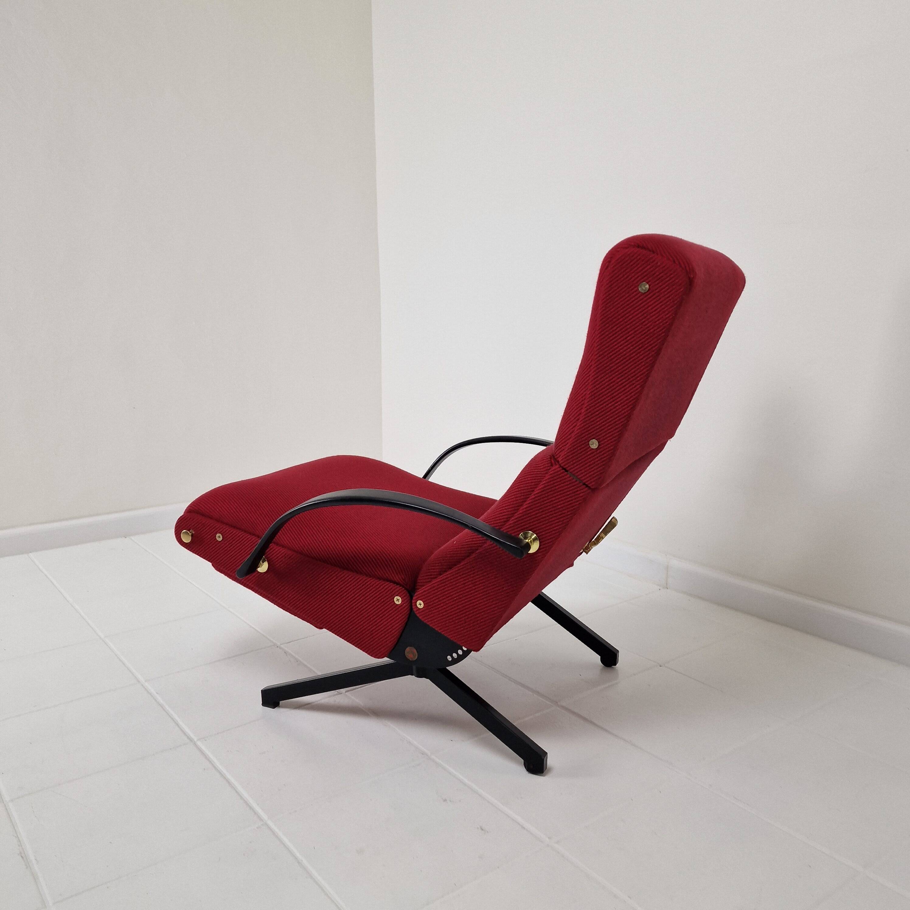 P40 Reclining Lounge Chair by Osvaldo Borsani for Tecno, 1950's