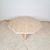 Travertine coffee table