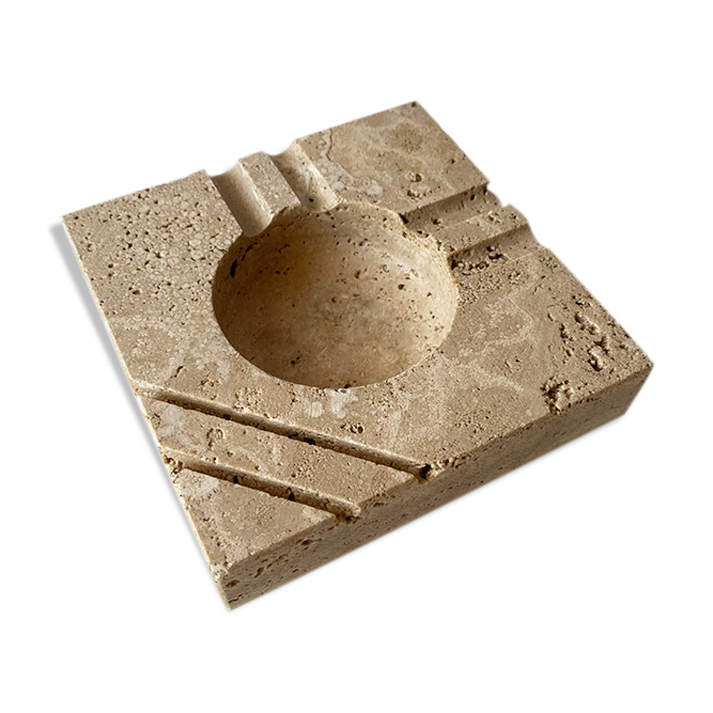 Travertine ashtray 1970
