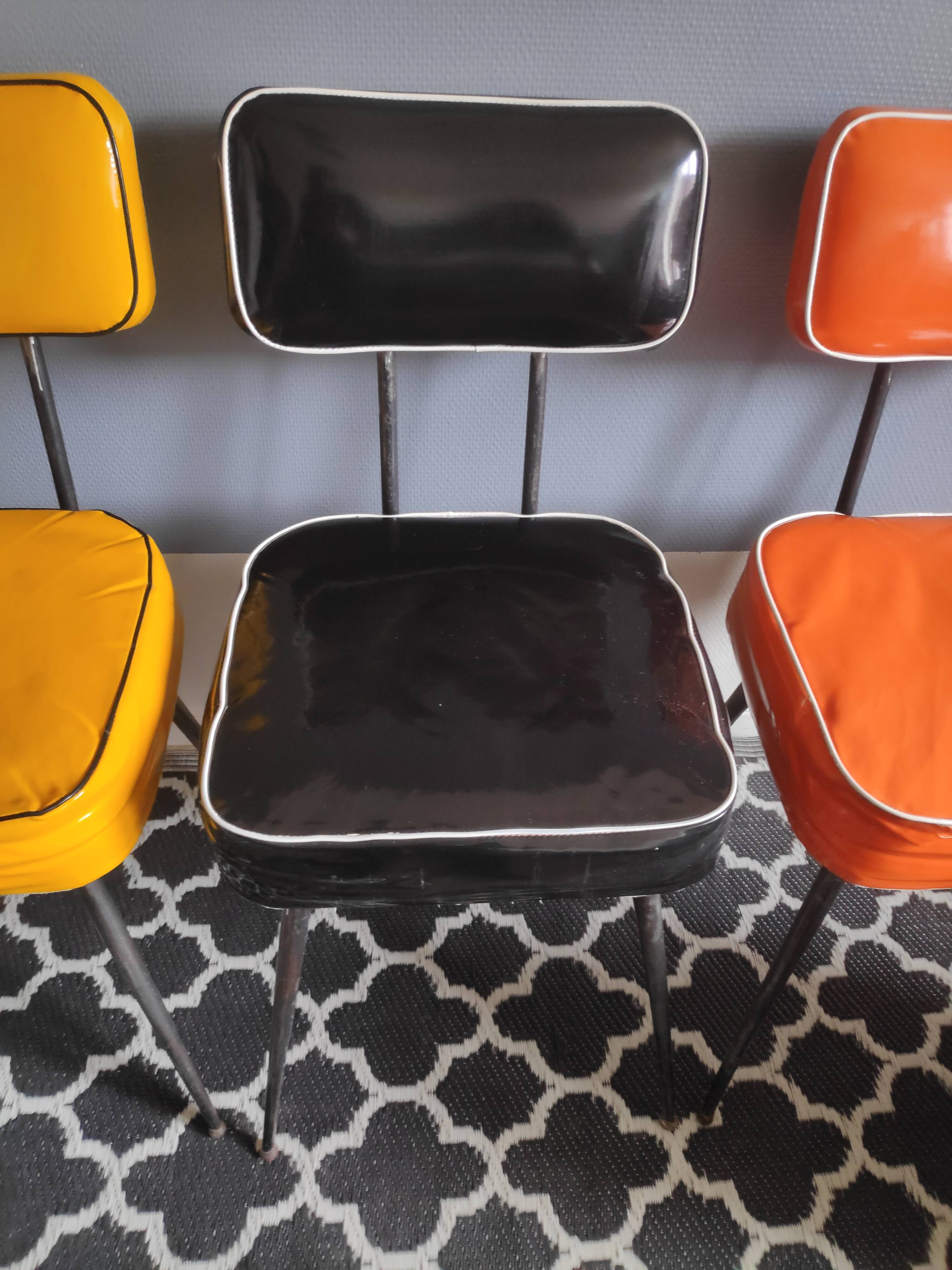 Vintage vinyl chairs
