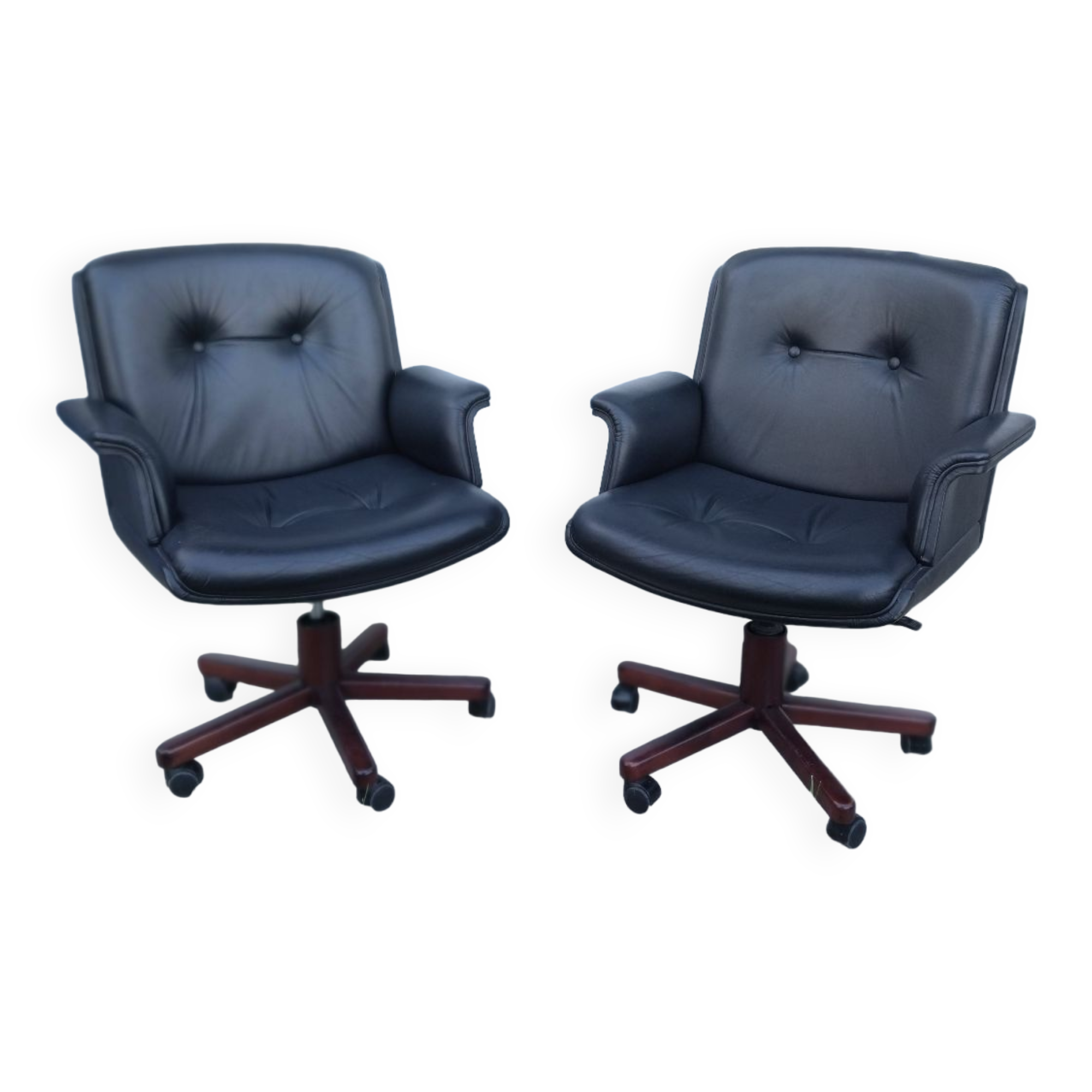 Paire de fauteuils de bureau