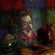 Painting portrait of a Dandy with oil on wood
