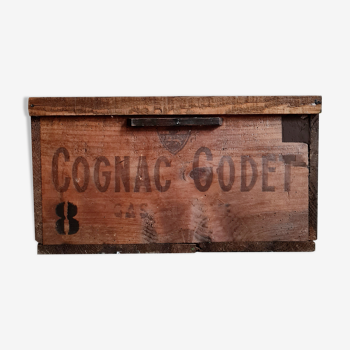 Old wooden box cognac