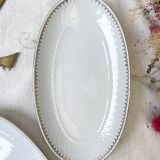 2 Bavarian white and gold porcelain dishes, "Annabell" model