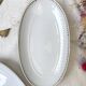 2 Bavarian white and gold porcelain dishes, "Annabell" model