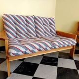 Scandinavian sofa in solid pine 1960