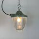 Green Industrial Bunker Cage Light from Polam Gdansk, 1970s