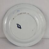 Creil & Montereau Flora round hollow dish Round hollow dish in Creil earthenware