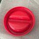 Glass candy jar red lid borgonovo italy