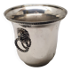 Rare silver metal champagne bucket signed veuve clicquot ponsardin lion head