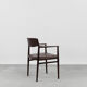 Brown leather executive chair by Arne Vodder, 1960