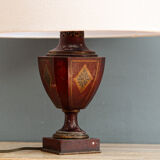 Pied de lampe en tôle peinte