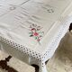 Embroidered tablecloth and 12 vintage napkins