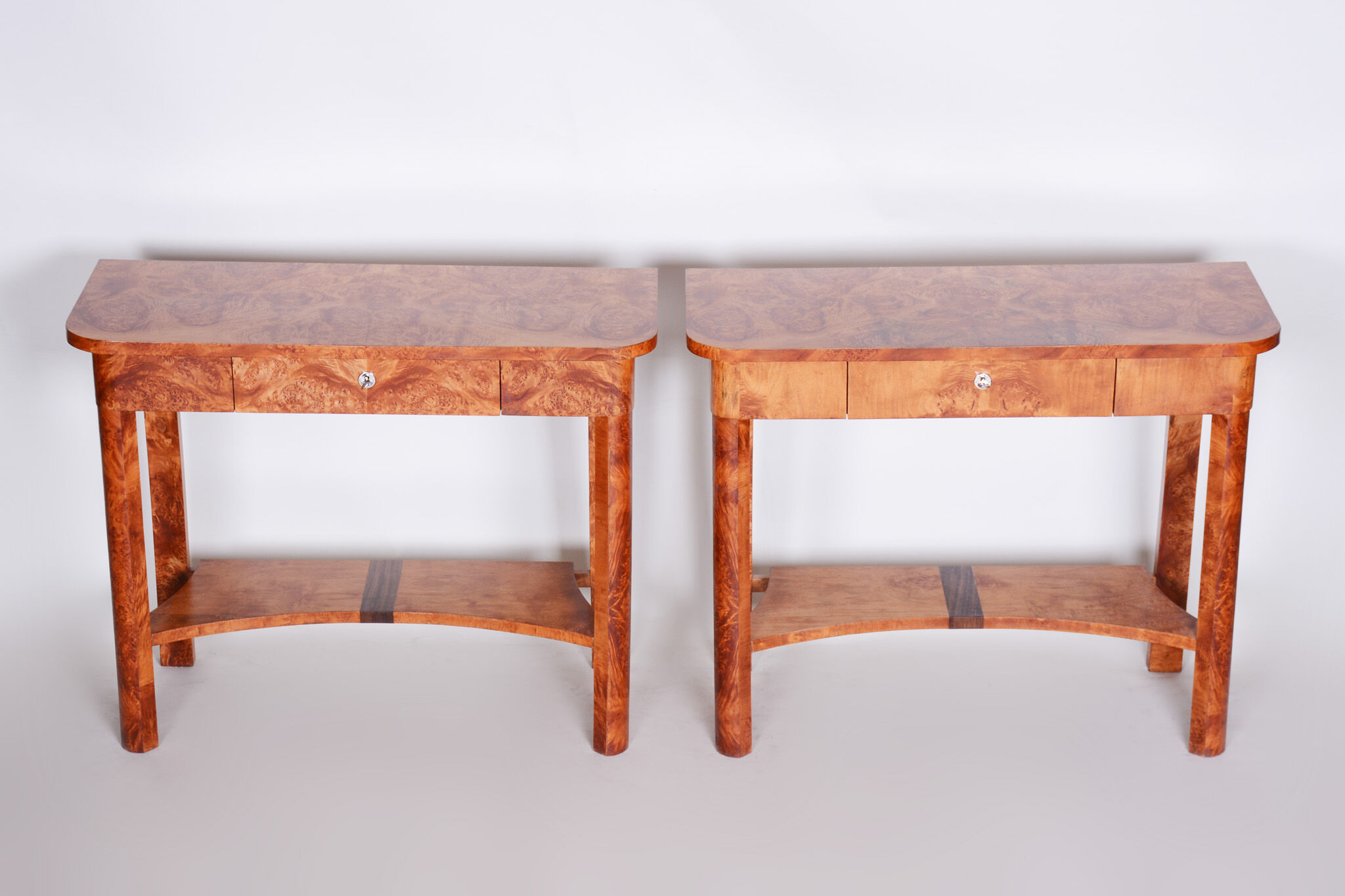 Pair of Art Deco side tables - 1920s Czechia