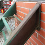 Industrial metal staircase