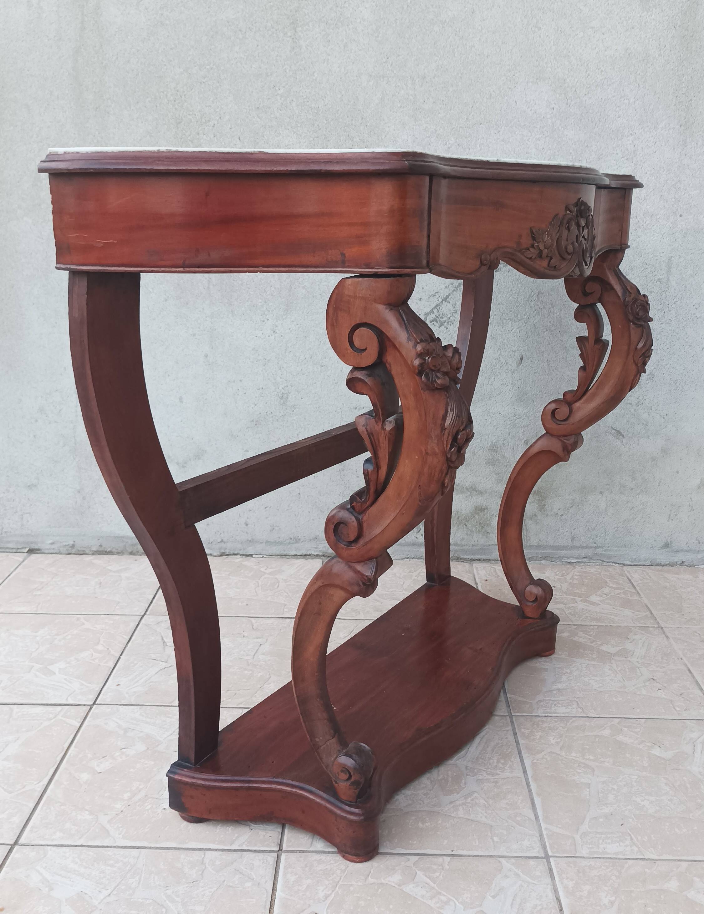 Napoleon III mahogany console