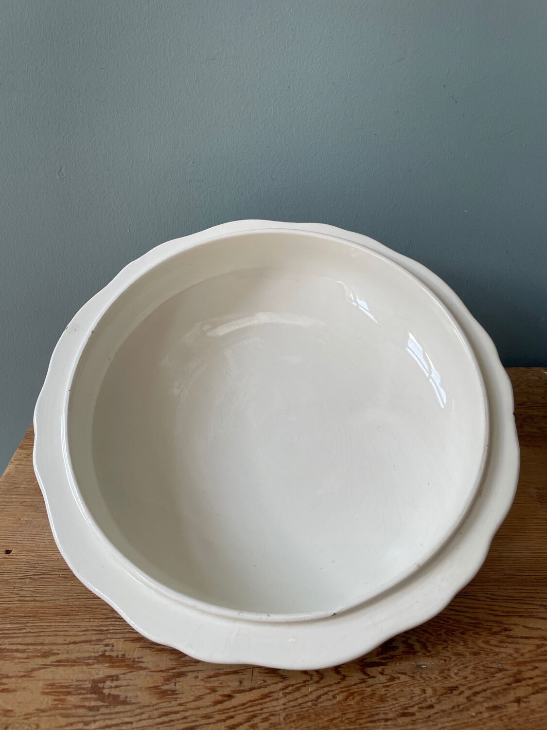 Soupière XIXth earthenware of Gien