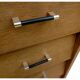 Commode vintage bois clair doré pieds compas