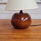 Solid walnut ball lamp