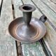 Pewter candlestick
