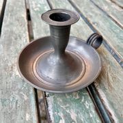 Pewter candlestick