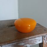 Orange glass candy box from the 70s