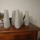 5 tulip-shaped lamps in Art Deco atomic style