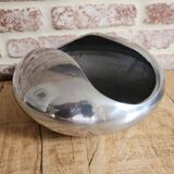 Ashtray - vintage space age aluminum pocket emptier