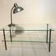 60s glass coffee table