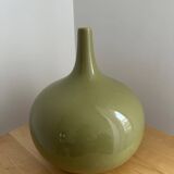 Large glazed ceramic ball vase LES HERITIERS FRANCE - By Aimé Cécil