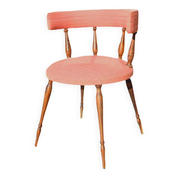 Fauteuil gondole rose dans le style de Helmut