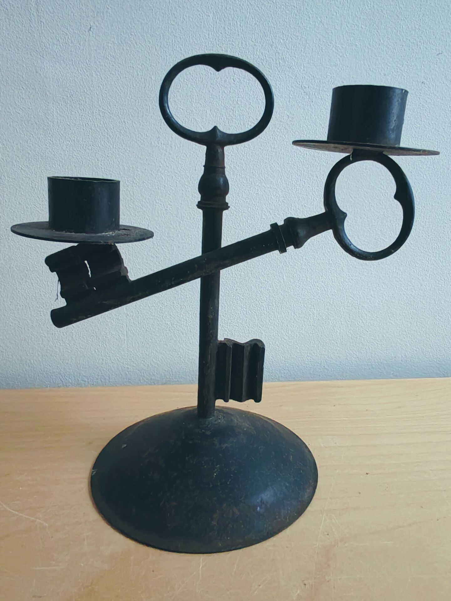 Pair of candleholders