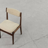 Mid-century modern scandinavian teak dining chair, 1960s, set of 4