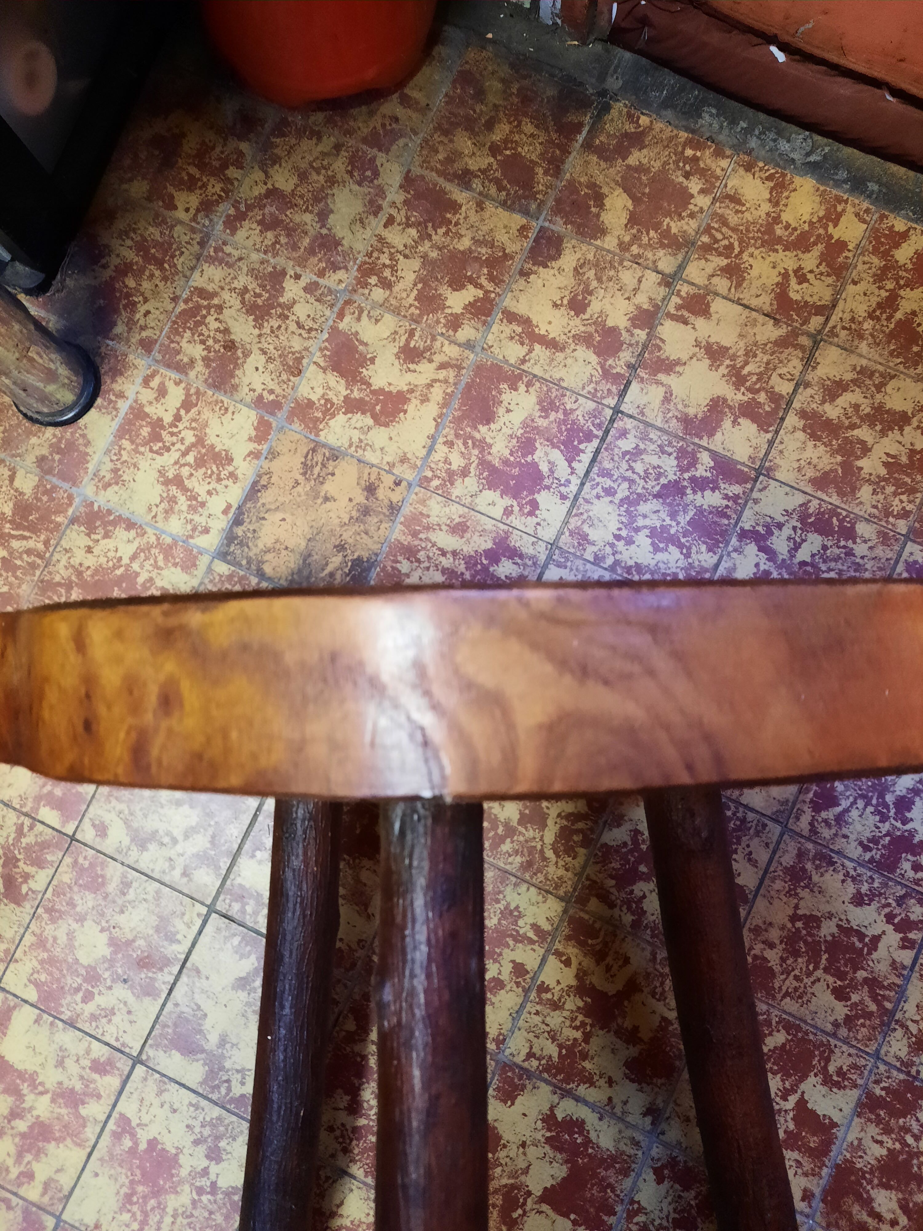 Tree trunk coffee table