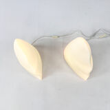 Set of two opaline glass lamps 1980s